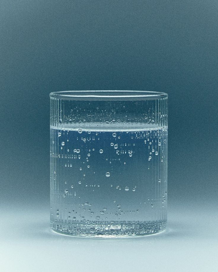 A glass of tap water